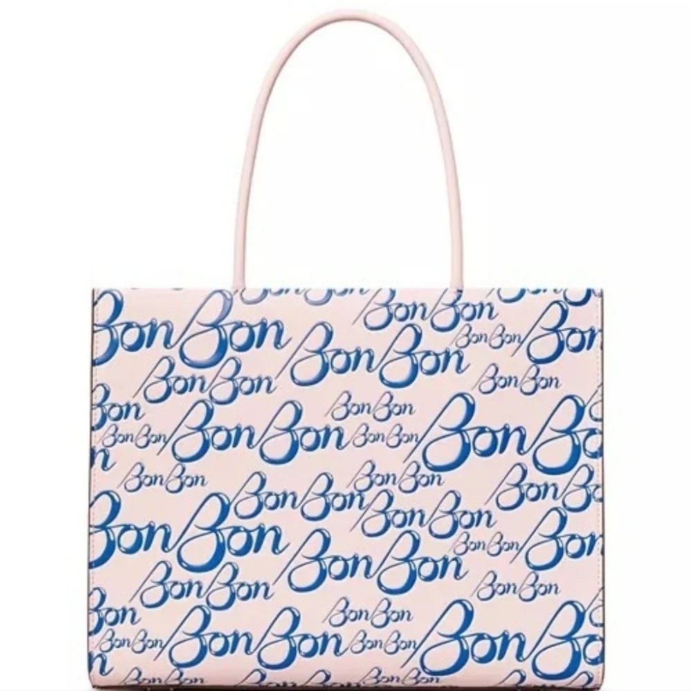 Tory Burch Pink and Blue Bon Bon Tote